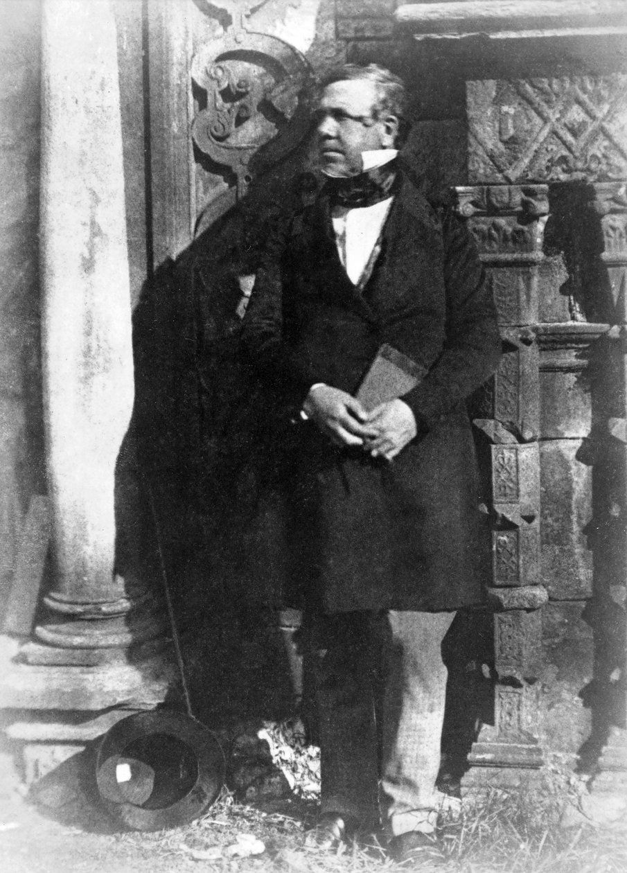 Muotokuva David Robertsista, R.A., pub. 1844 (kalotyypin valokuvaprintti) tekijältä David Octavius Hill