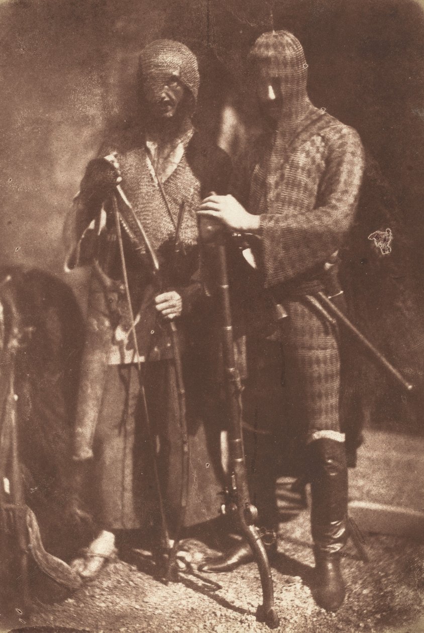 Afganistani- tai tšerkessipanssari tekijältä David Octavius Hill and Robert Adamson