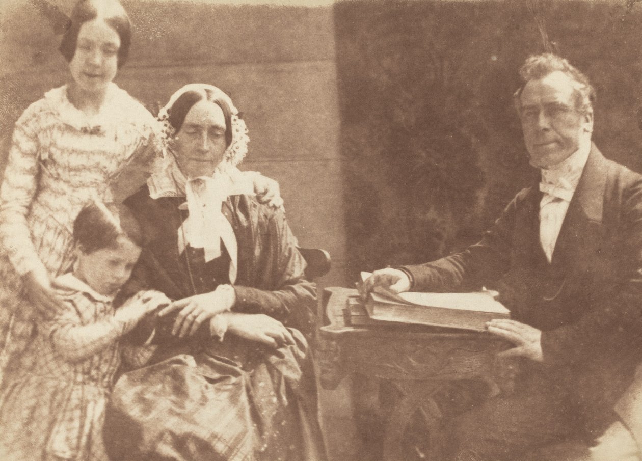 Pastori Ebenezer Miller perheineen tekijältä David Octavius Hill and Robert Adamson