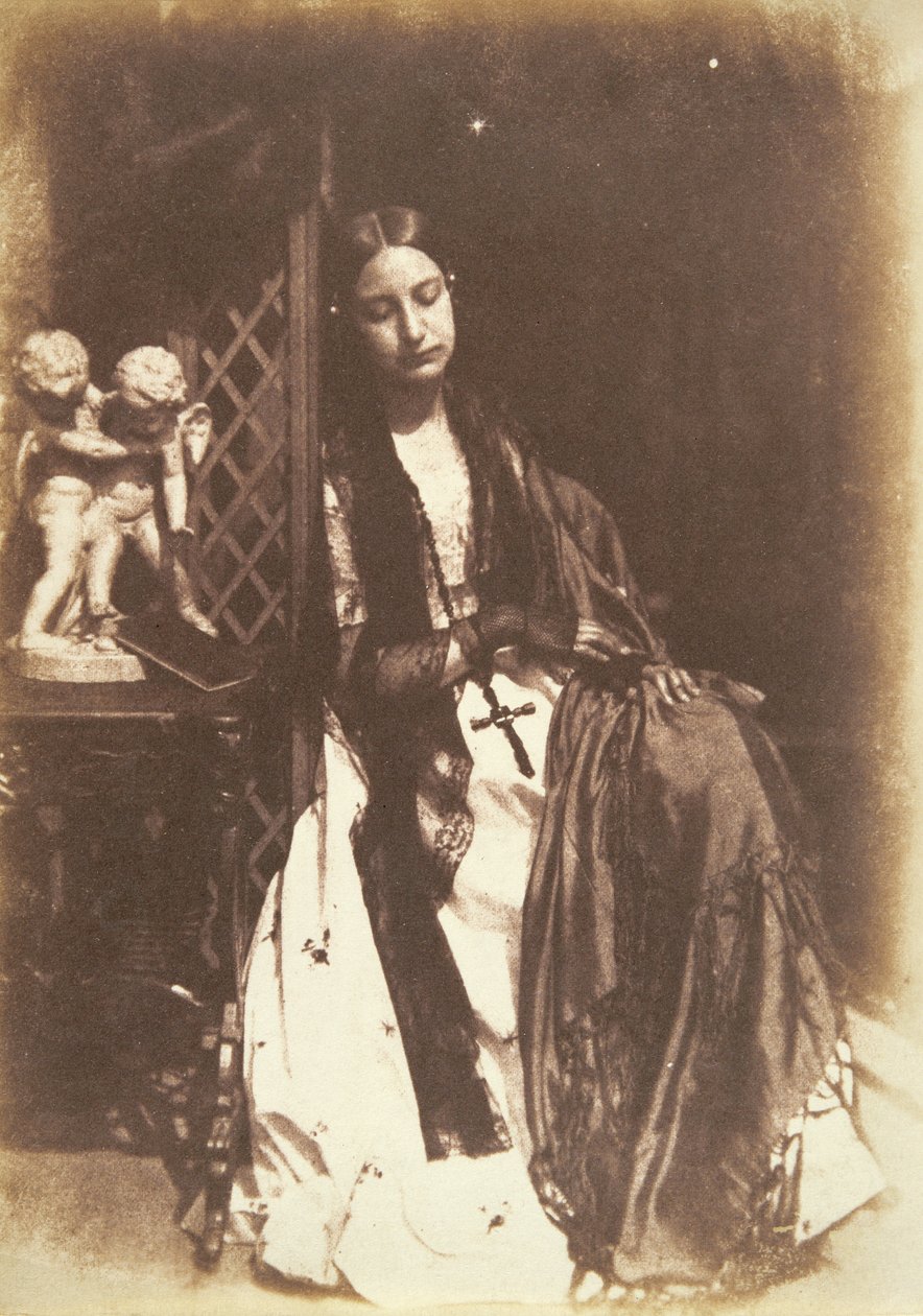 Miss Elizabeth Rigby (1809-93) myöhemmin Lady Eastlake, n. 1844 tekijältä David Octavius Hill and Robert Adamson