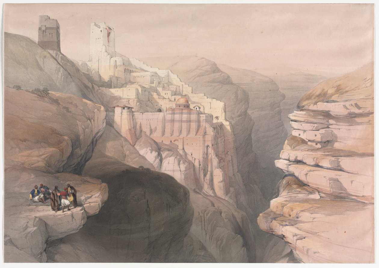 Pyhän Saban luostari, 1839. tekijältä David Roberts