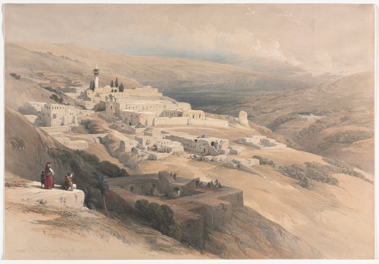 Terra-Santan luostari, Nasaret, 1839. tekijältä David Roberts