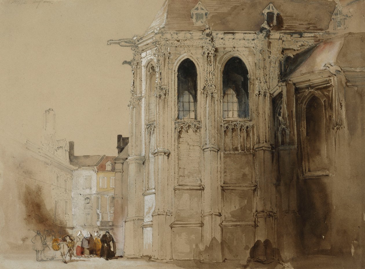 Dieppe, 1828 tekijältä David Roberts