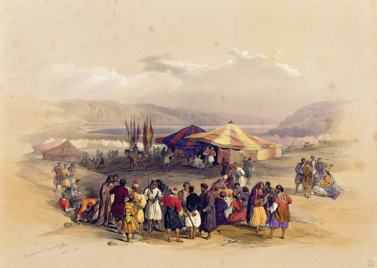Pyhiinvaeltajien leirintä Jerikossa 1. huhtikuuta 1839, 