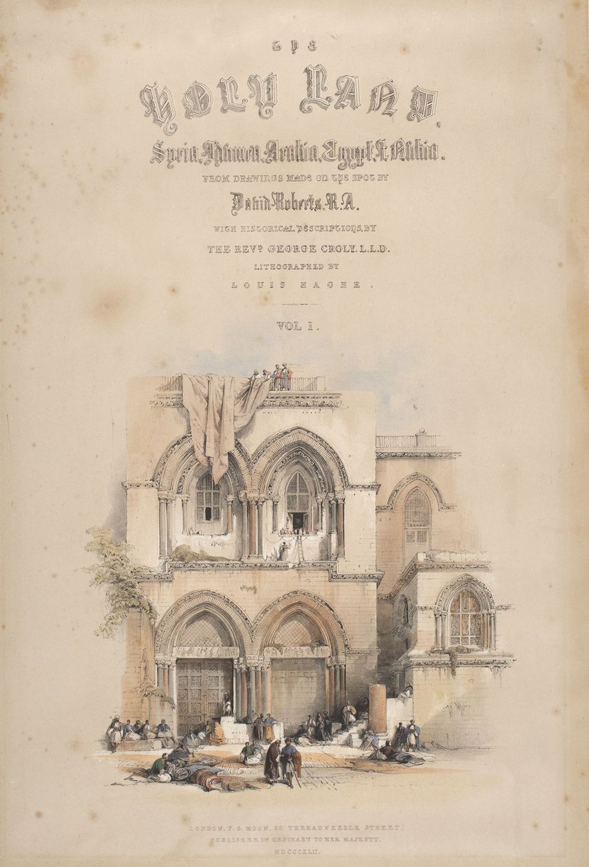 Pyhän haudan kirkko, Jerusalem tekijältä David Roberts