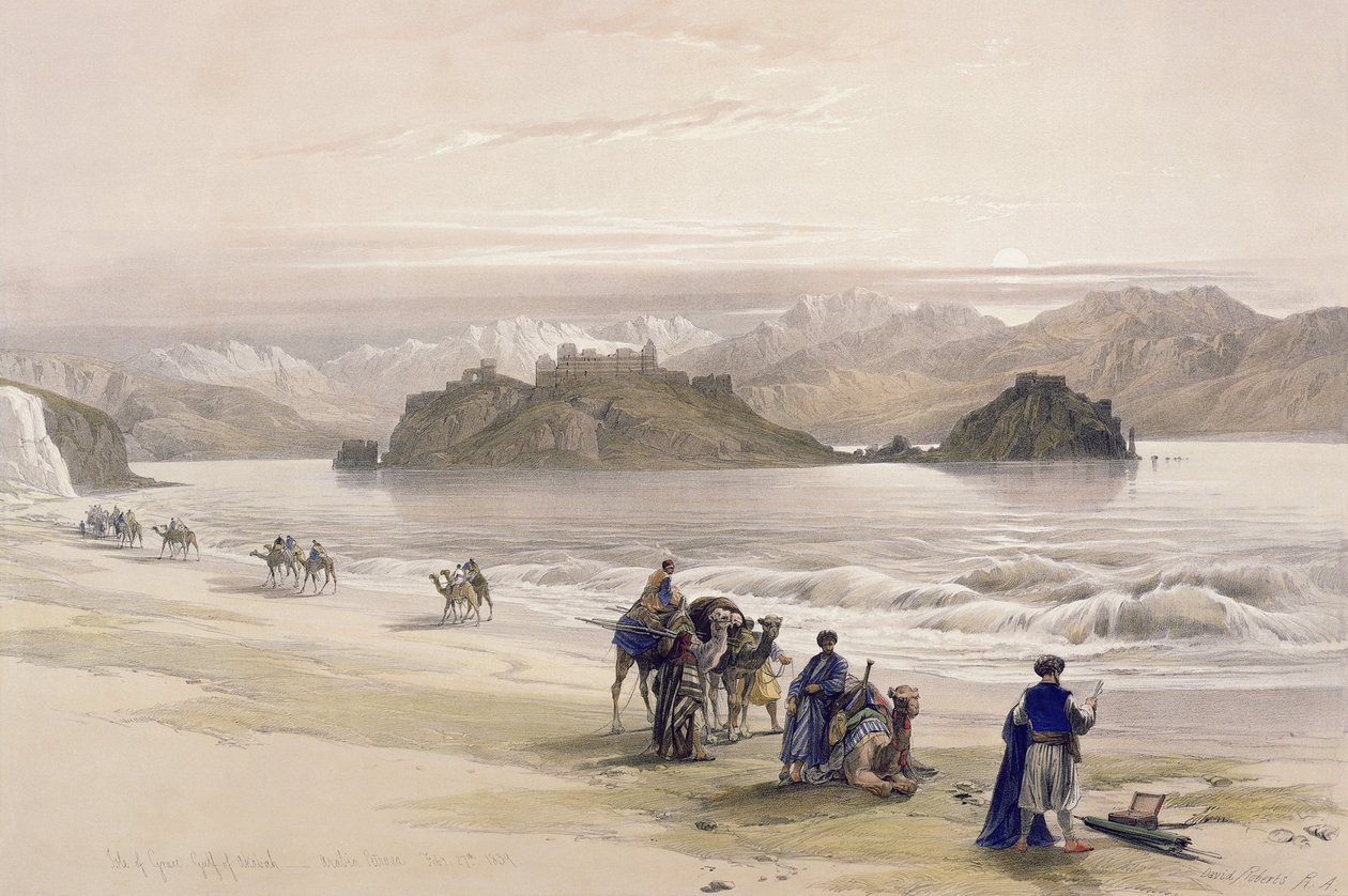 Isle of Graie, Akabahinlahti, Arabia Petraea, 27. helmikuuta 1839, levy 108 