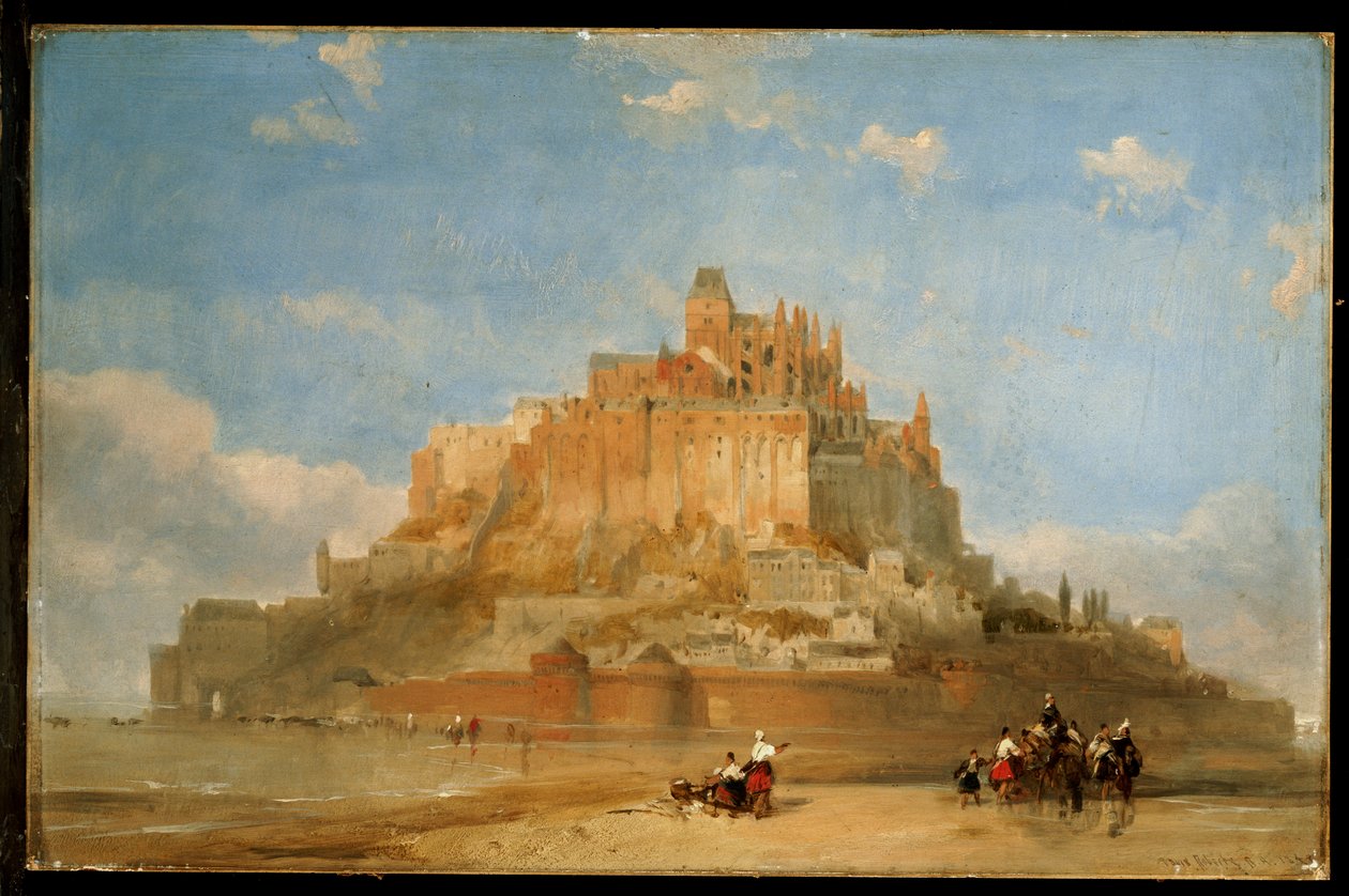 Mont St. Michel Sandsista, 1848 tekijältä David Roberts