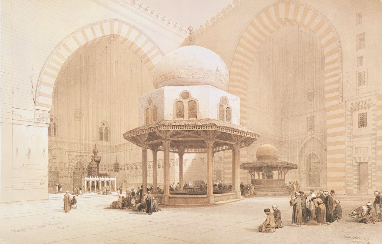 Sulttaani Hassanin moskeija, 1848 tekijältä David Roberts