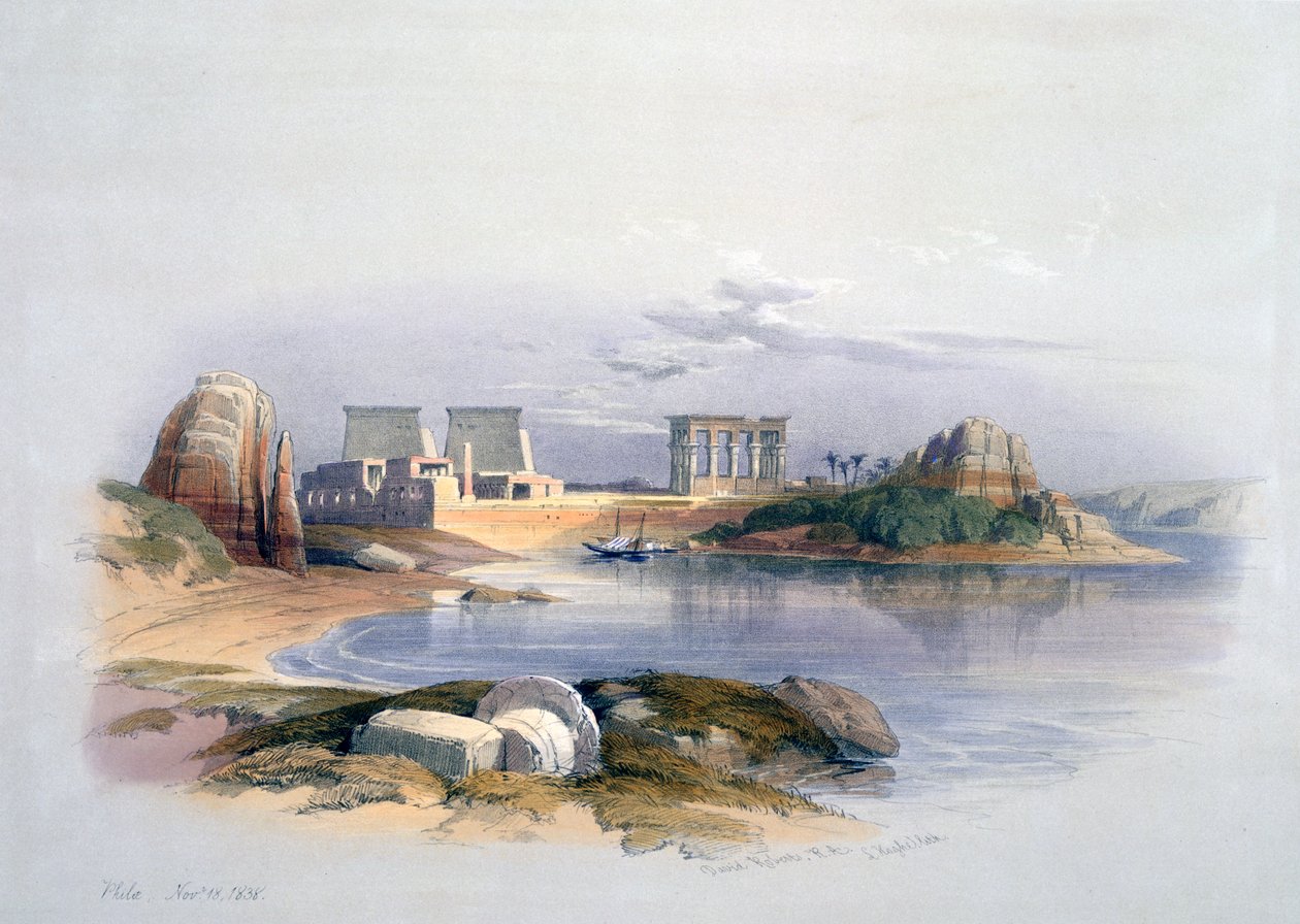 Philae, 1838 tekijältä David Roberts