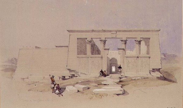 Temppeli Wady Dabodissa, Nubiassa 1849 tekijältä David Roberts