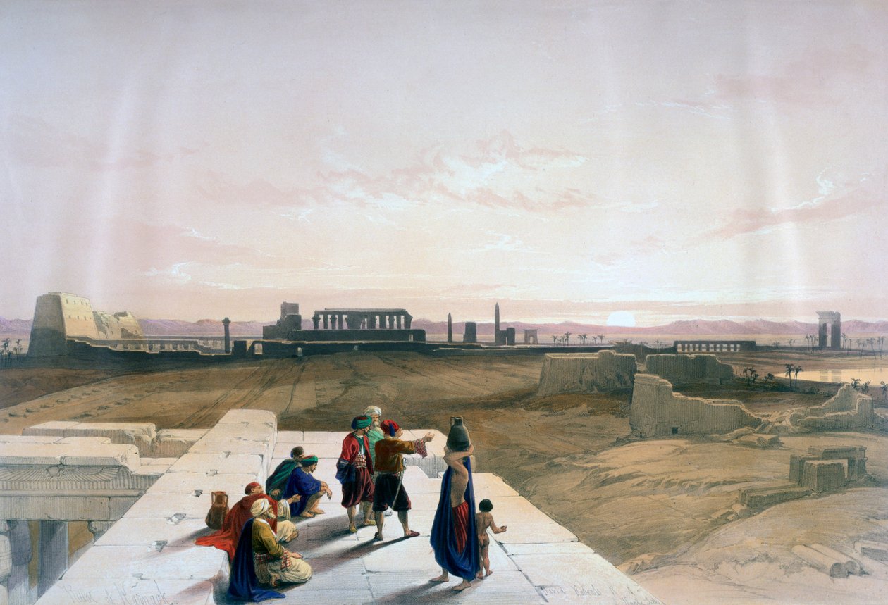 Karnakin rauniot lännestä, 1800-luku tekijältä David Roberts