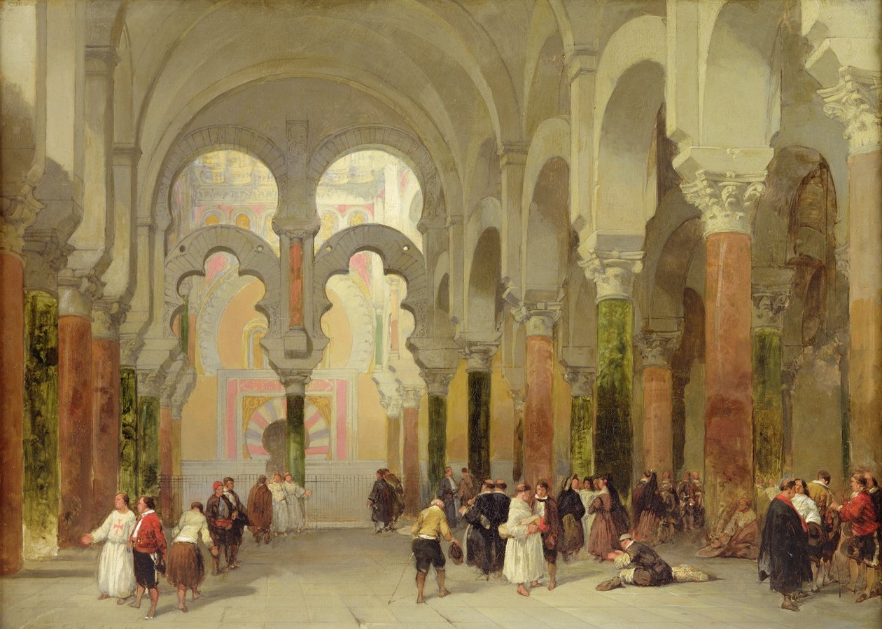 Koraanin pyhäkkö, Cordoban moskeija, 1849 tekijältä David Roberts