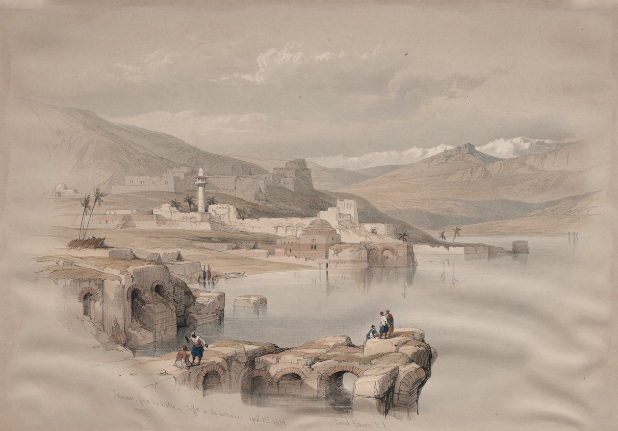 Tiberias, muureilta, Turvallisuus etäisyydellä tekijältä David Roberts