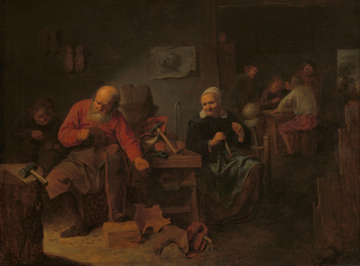 Suutarin myymälän sisustus tekijältä David Ryckaert (III)