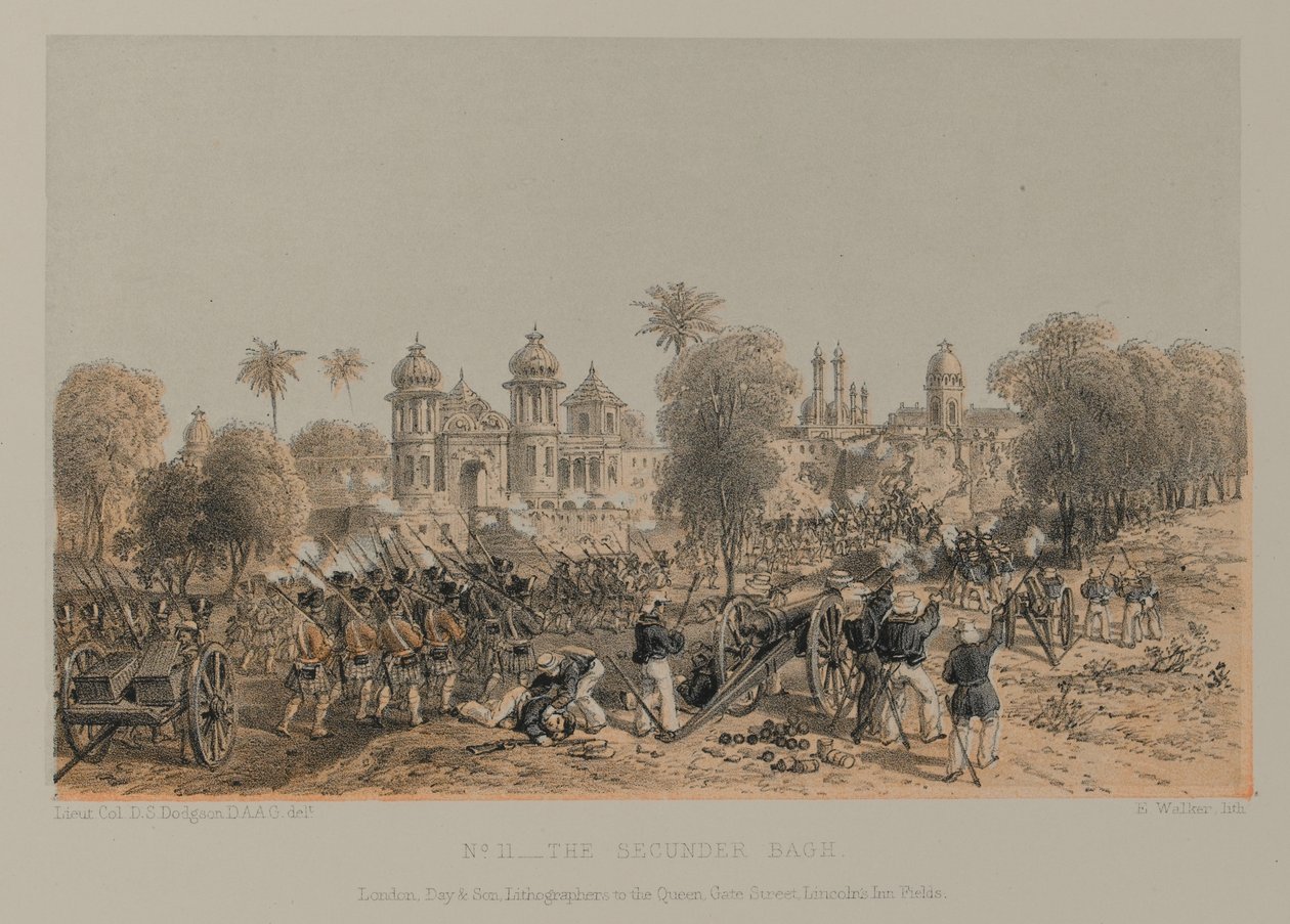 The Secunder Bagh, Lucknow tekijältä David Scott Lieutenant Colonel (after) Dodgson