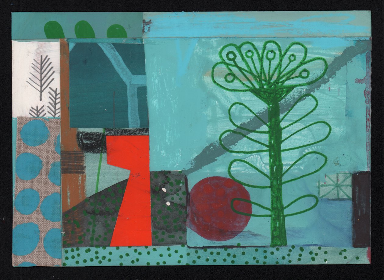 In Bloom In Bloom, 2023 (maali ja kollaasi) tekijältä David Shillinglaw