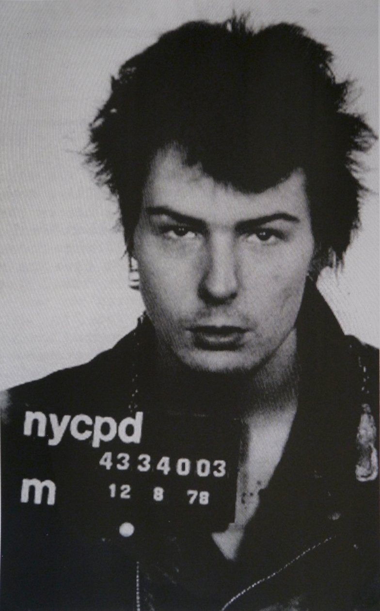 Sid Vicious I (silkkipainatus paperille) tekijältä David Studwell