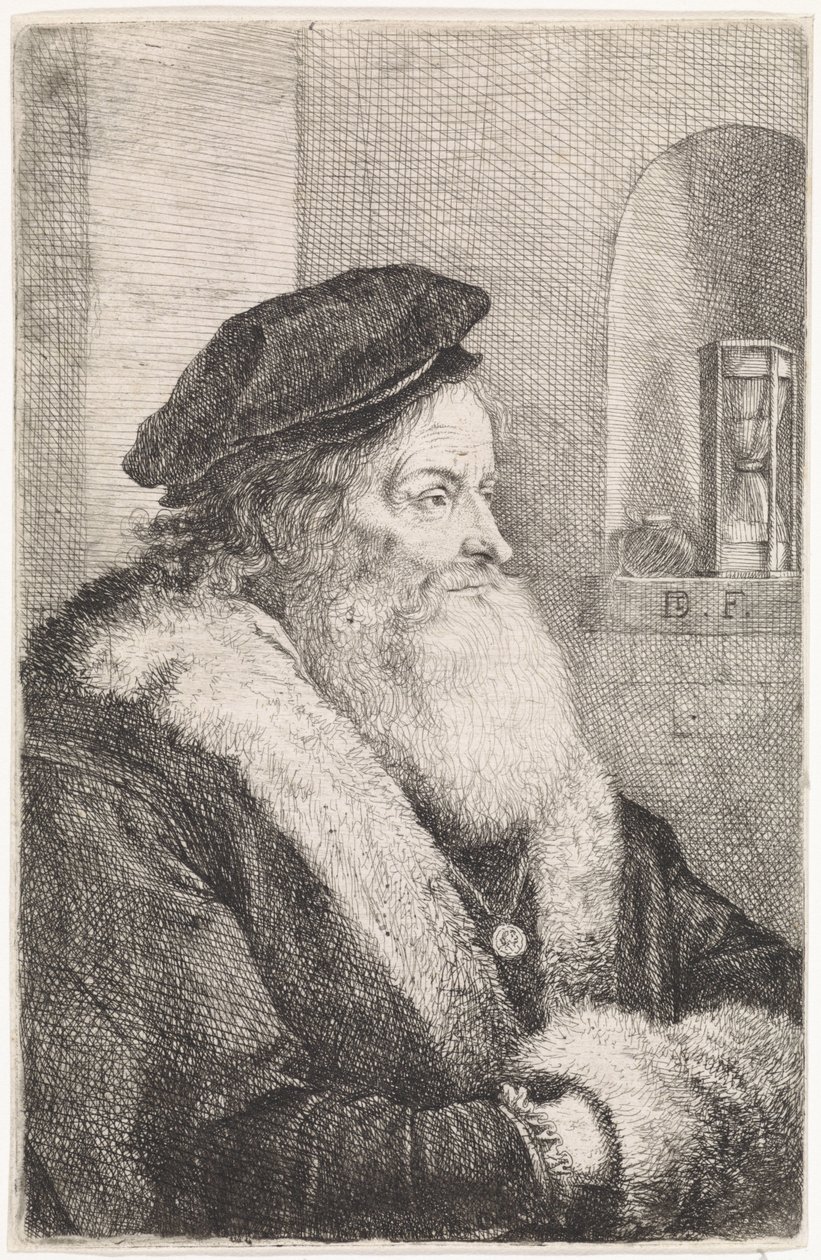 Vanha mies parta tekijältä David Teniers (II)