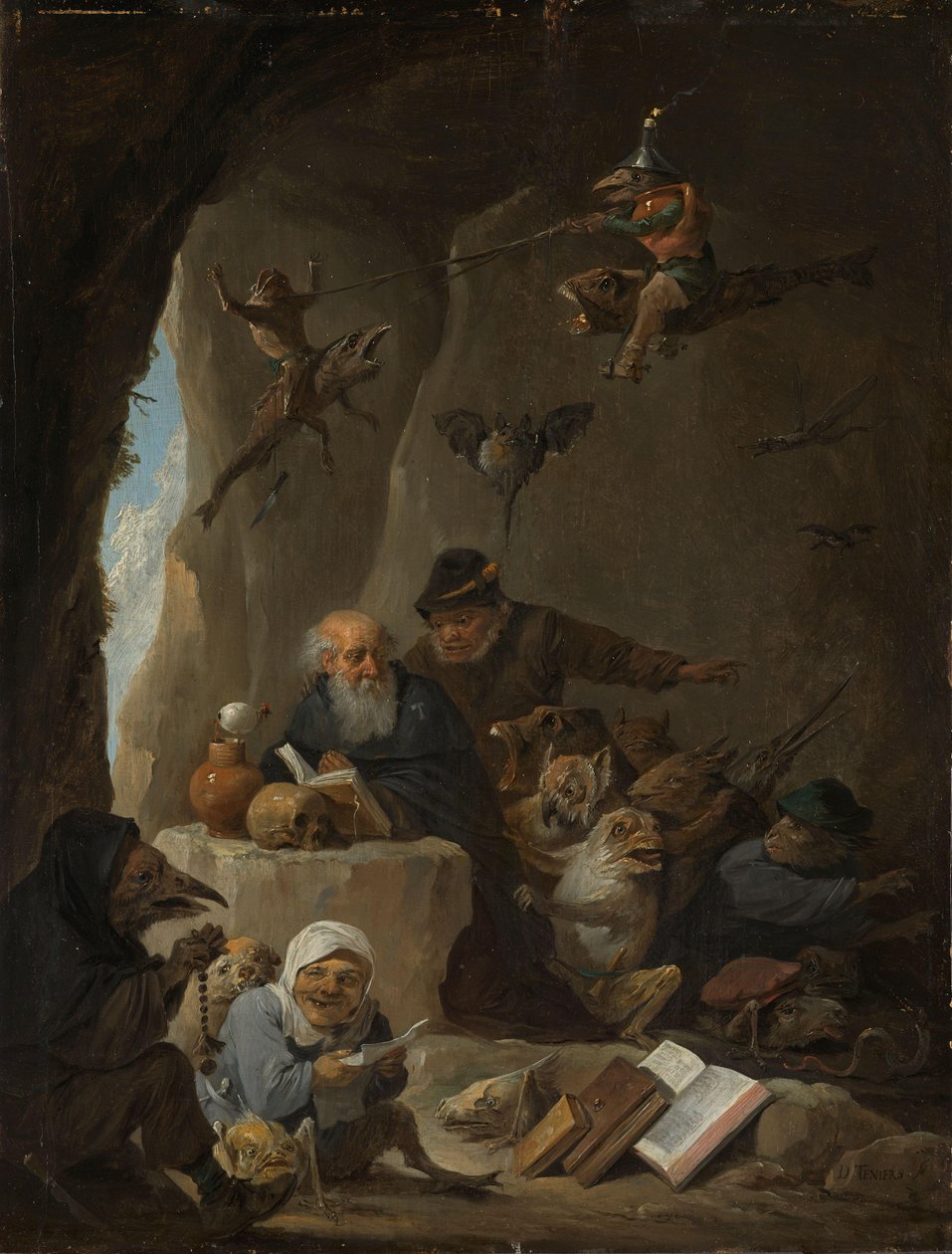 Pyhän Antoniuksen kiusaus tekijältä David Teniers (II)