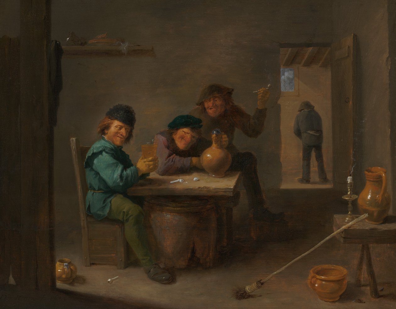 Talonpojat tavernassa, n. 1633. tekijältä David Teniers II