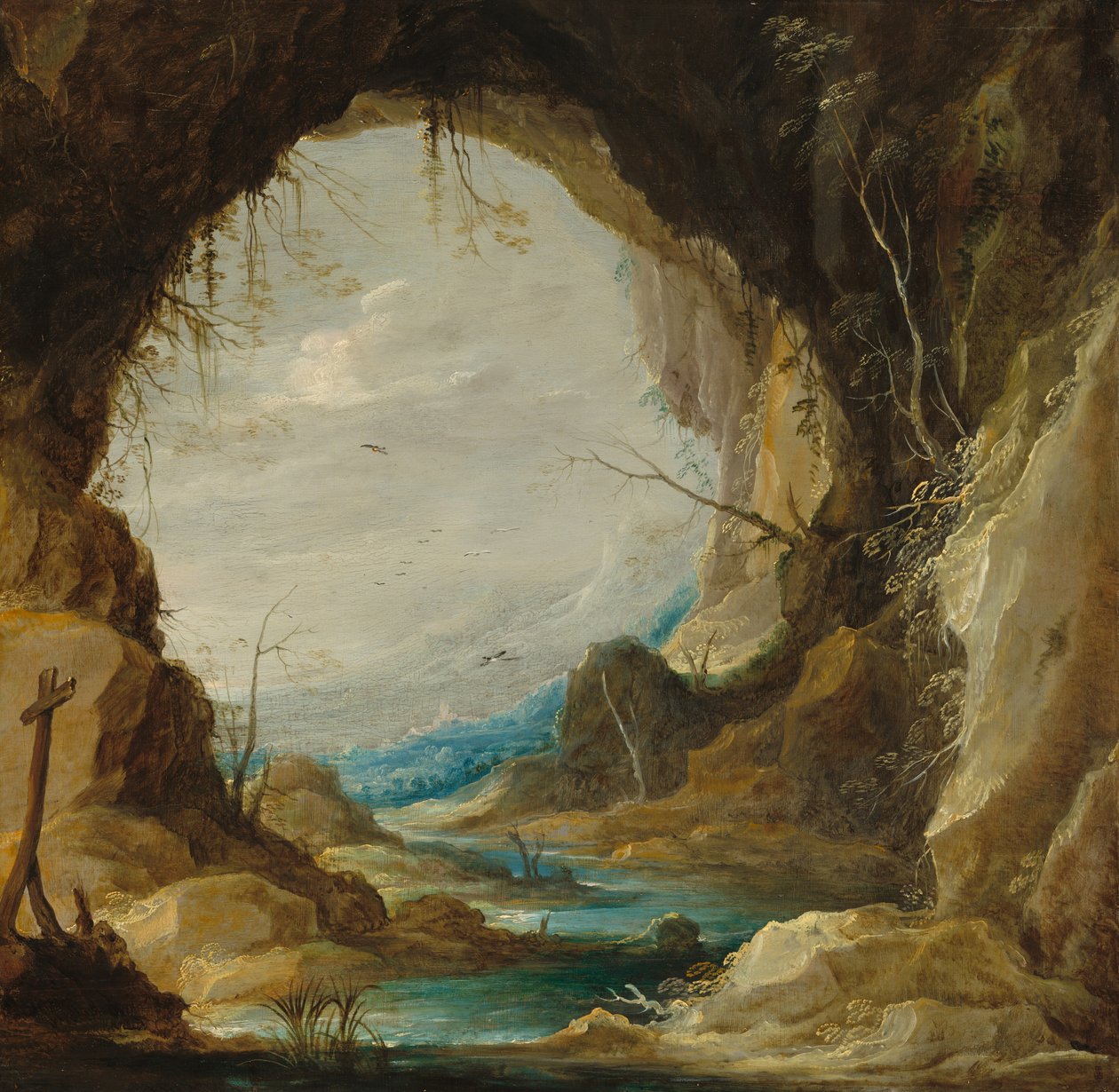 Näköala luolasta, 1630-luvun alku. tekijältä David Teniers II