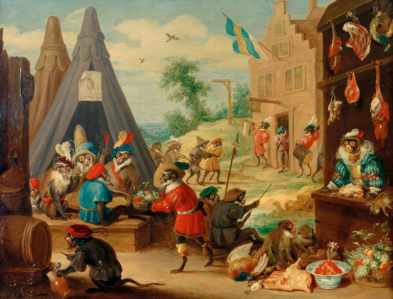 Affenfest tekijältä David Teniers the Younger