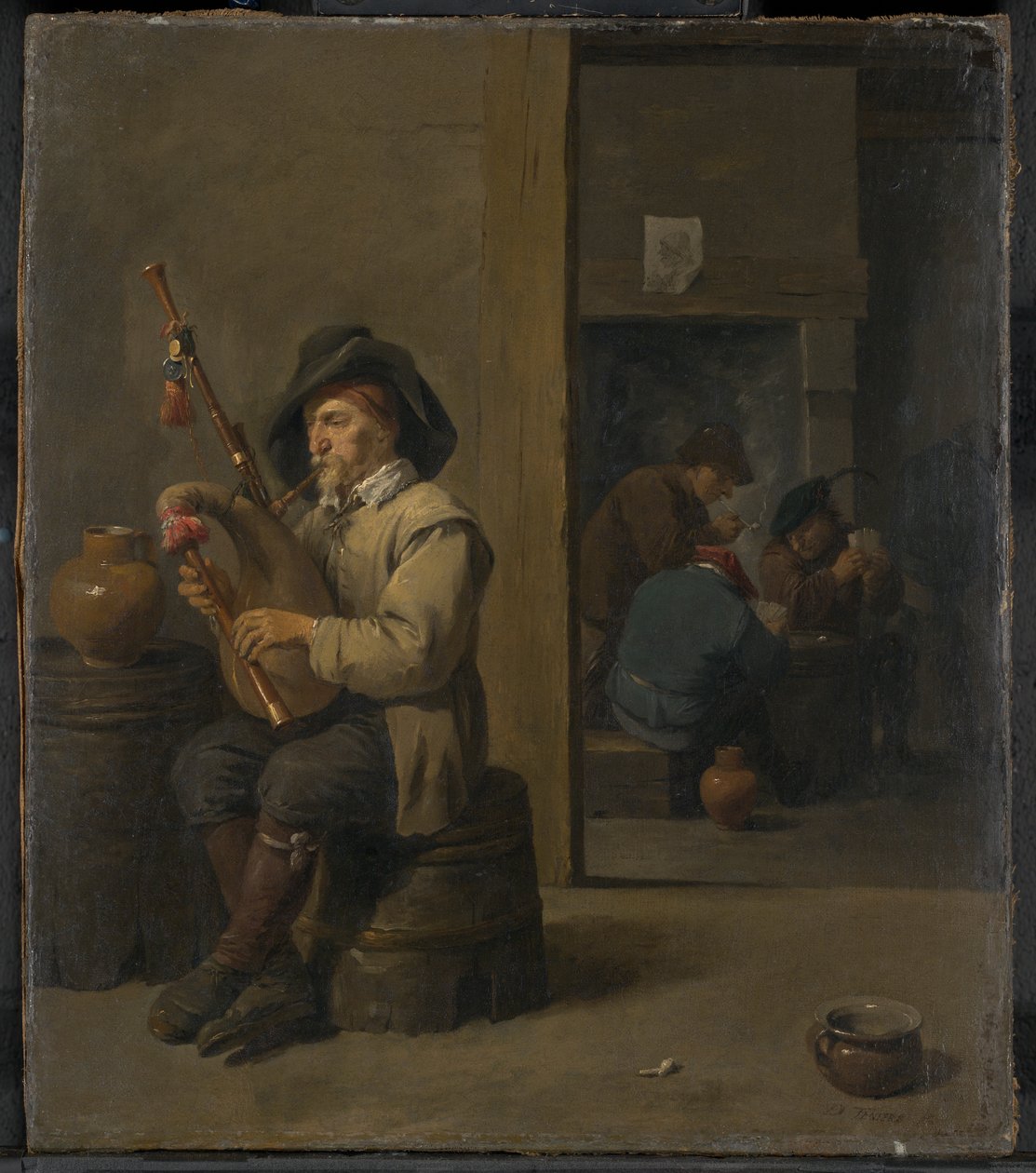 Säkkisoittaja majatalossa tekijältä David Teniers the Younger