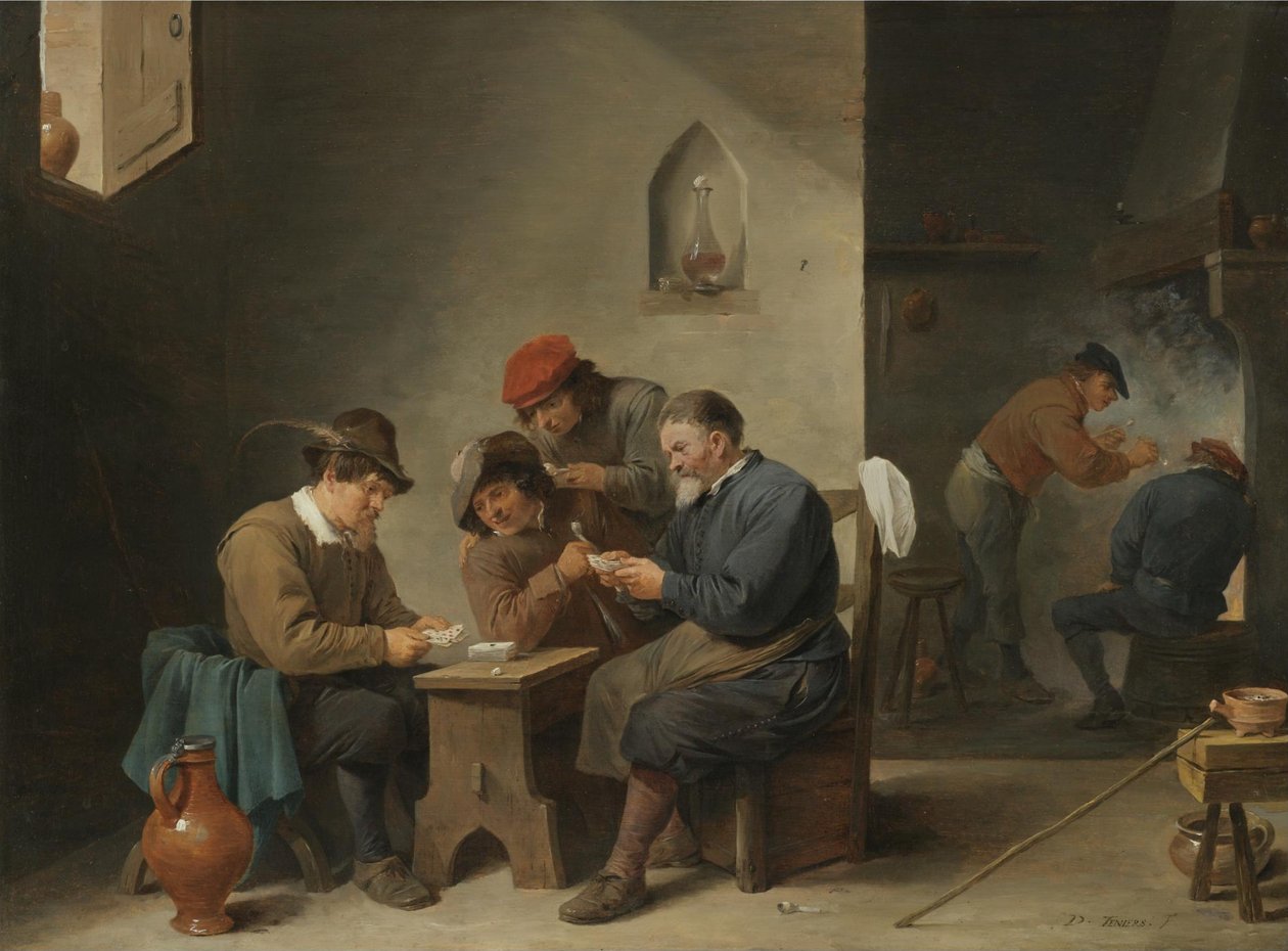 Kortinpelaajat tekijältä David Teniers the Younger