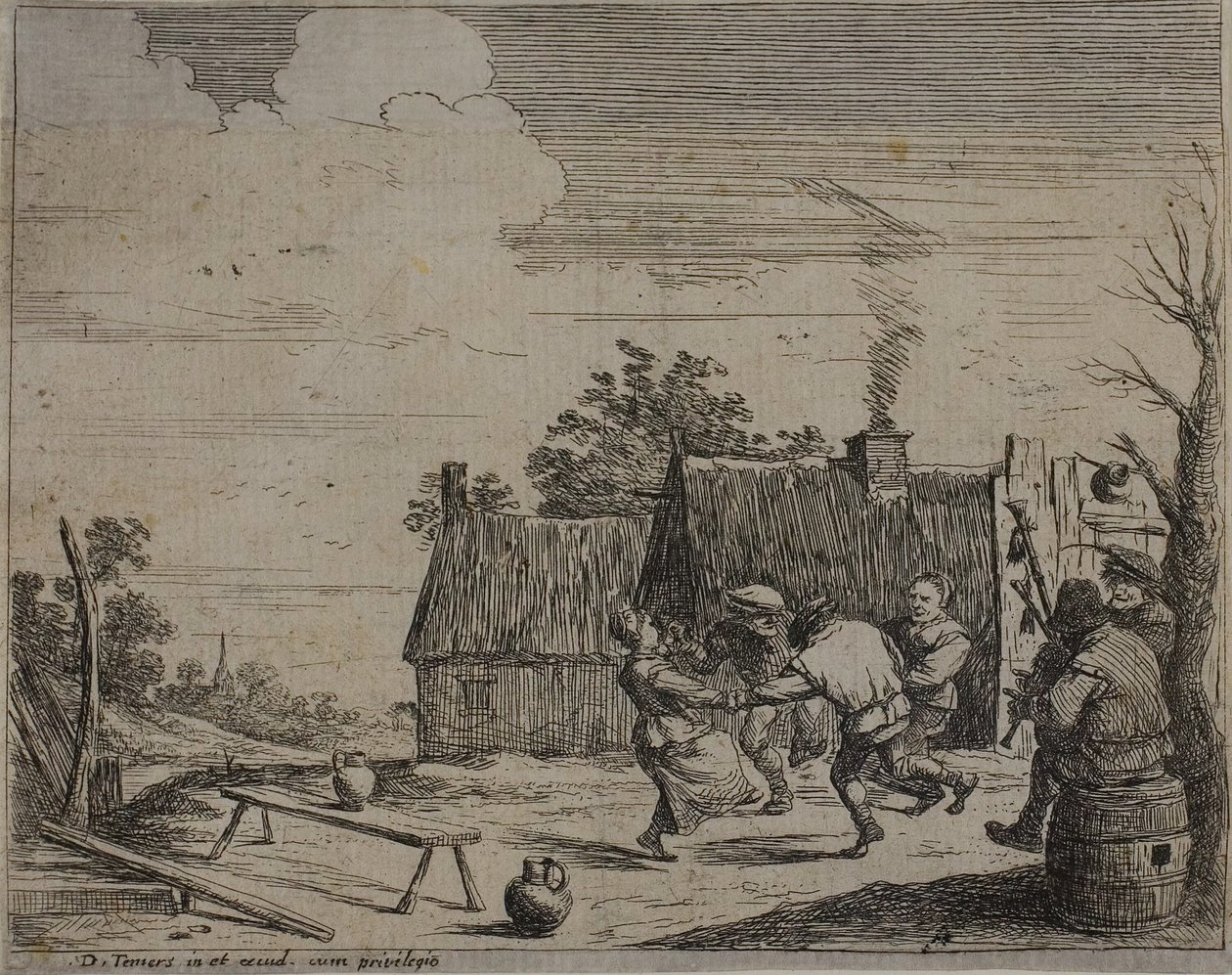 Ympyrätanssi tekijältä David Teniers the Younger