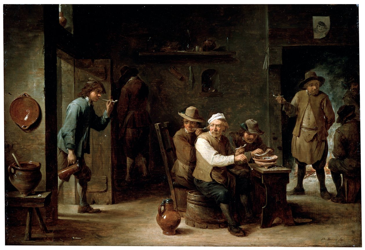 Tavernassa, 1640-luku tekijältä David Teniers the Younger
