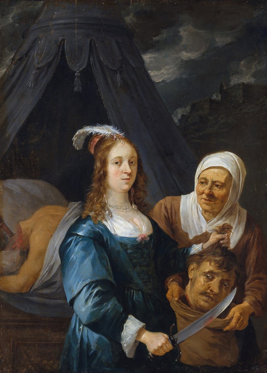 Judith Holofernesin pään kanssa, 1650-luku. tekijältä David Teniers the Younger