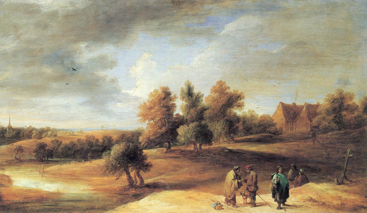 Maisema mustalaisten kanssa tekijältä David Teniers the Younger