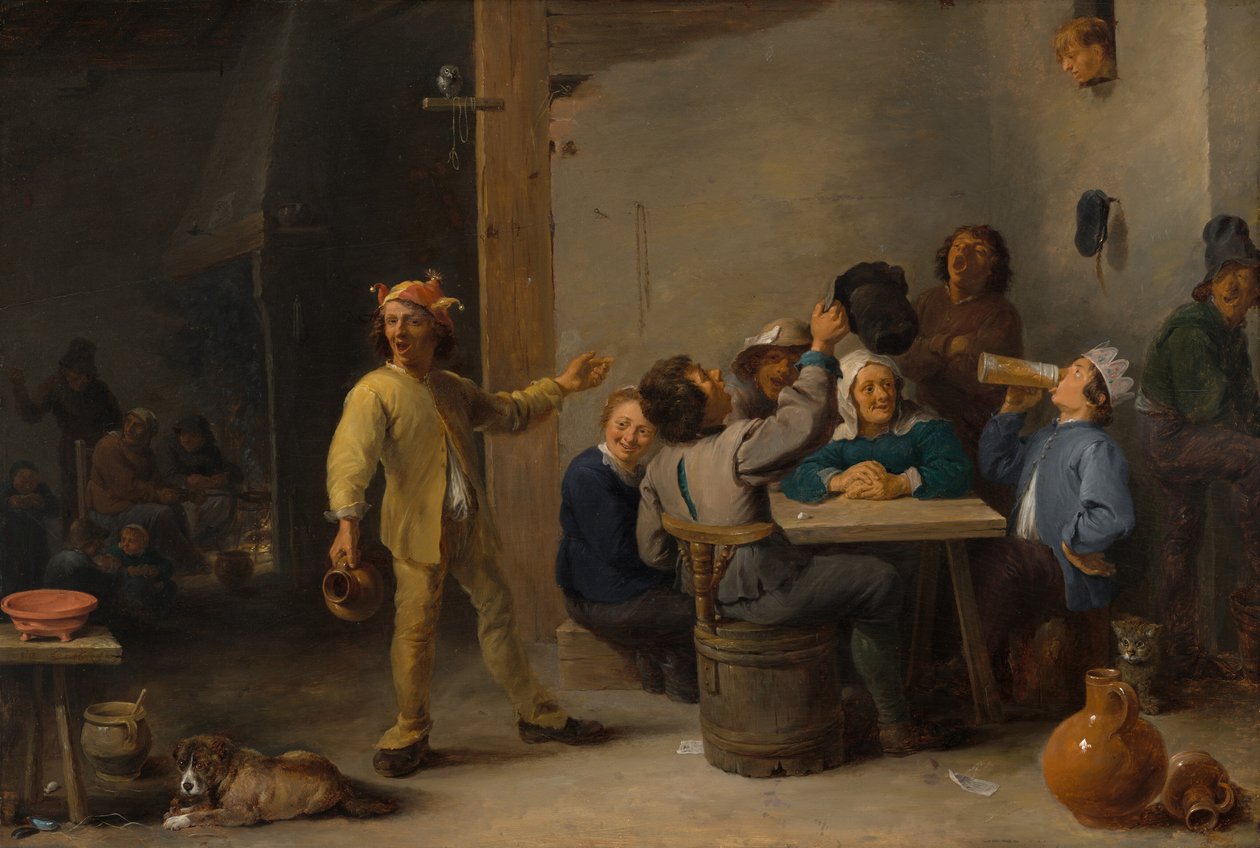 Talonpojat juhlivat kahdestoista yötä tekijältä David Teniers the Younger