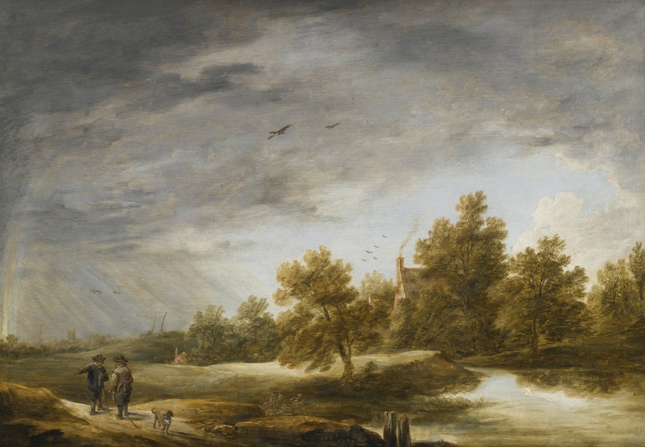 Jokimaisema sateenkaaren kanssa tekijältä David Teniers the Younger