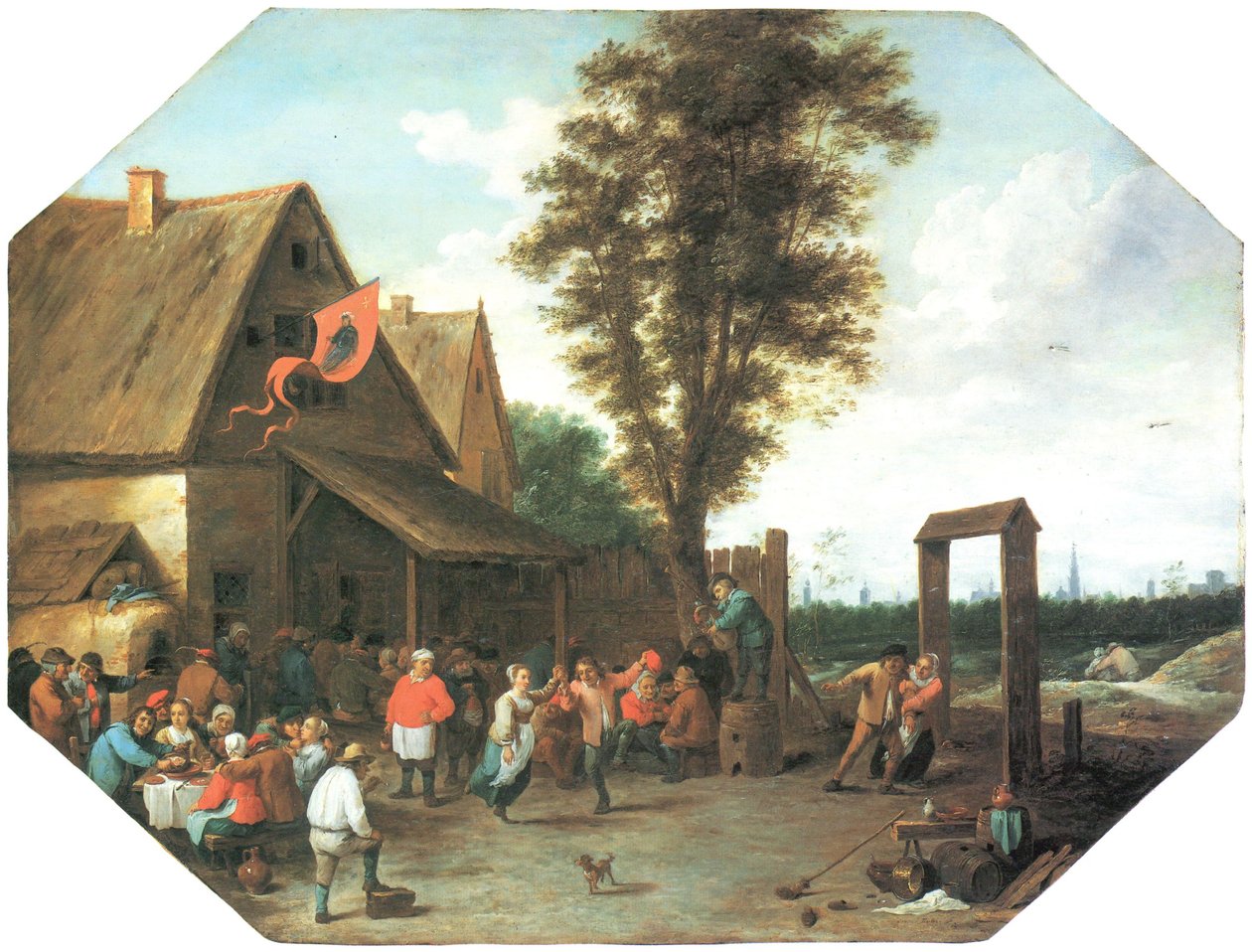 Pyhän Yrjön päivän kyläjuhla tekijältä David Teniers the Younger