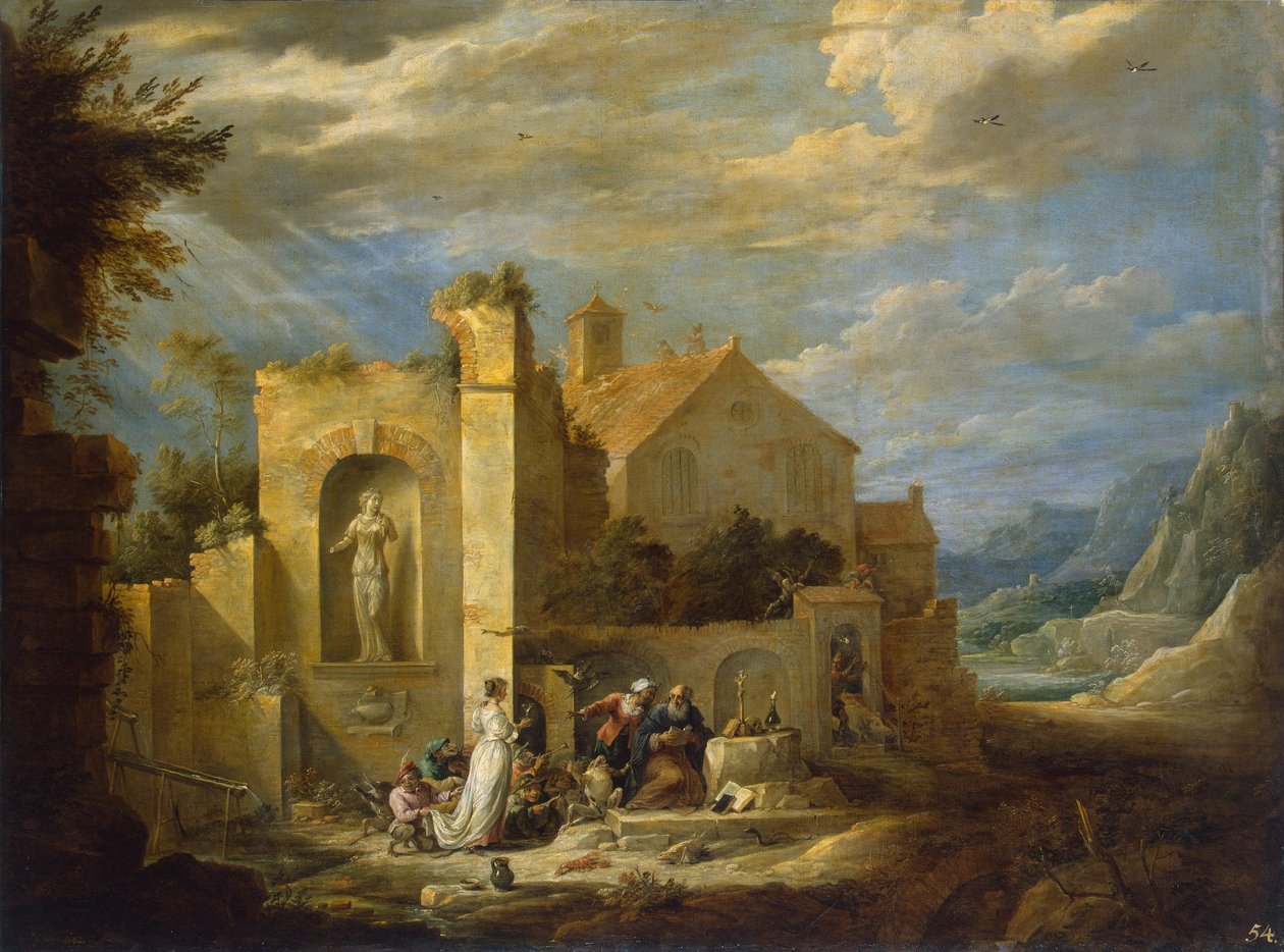Pyhän Antonin kiusaus tekijältä David Teniers the Younger