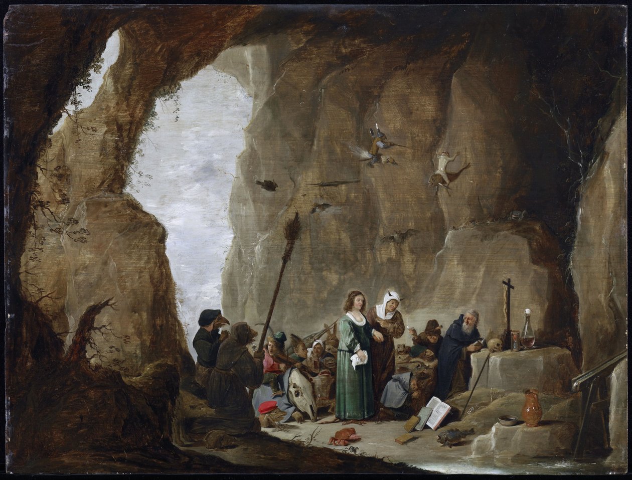 Pyhän Antoniuksen kiusaaminen tekijältä David Teniers the Younger
