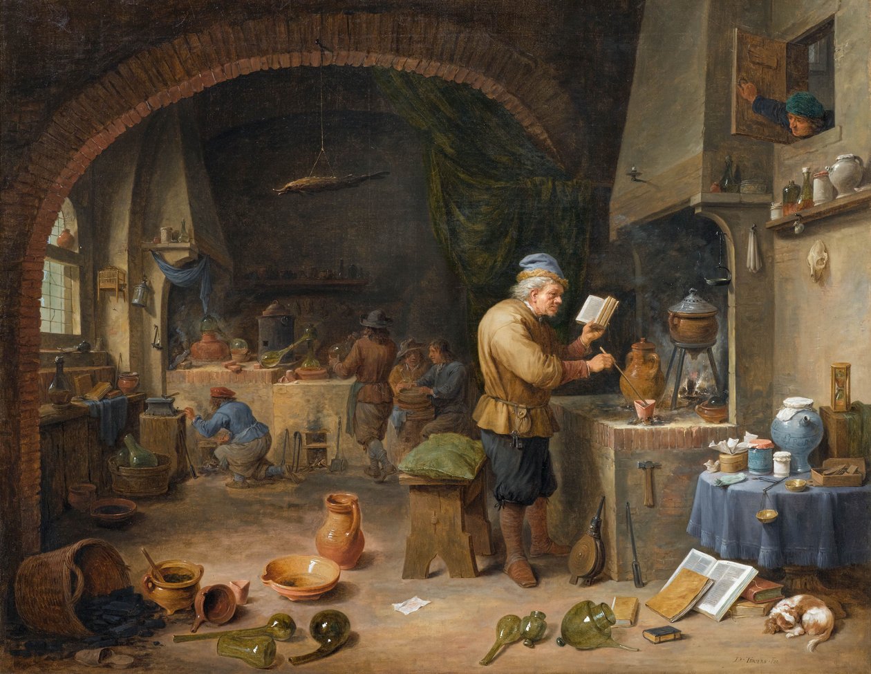 Alkemisti tekijältä David Teniers the Younger