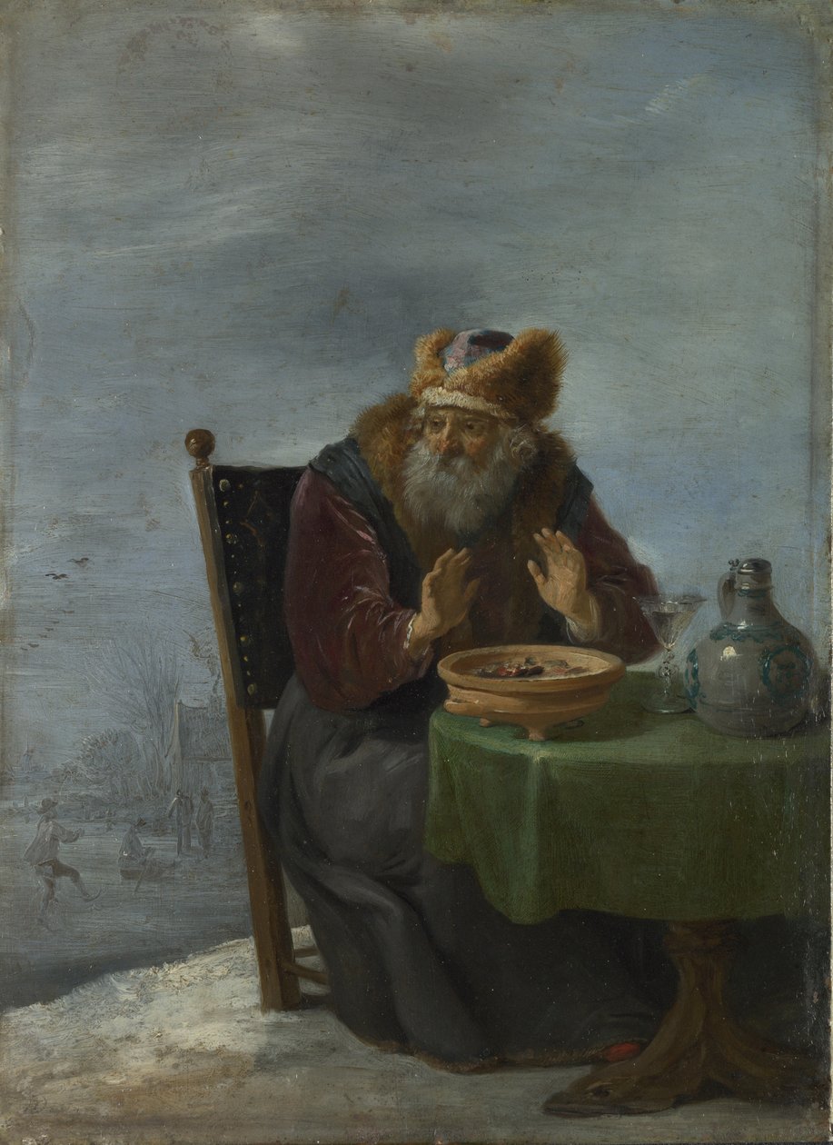 Talvi Sarjasta Neljä vuodenaikaa, c. 1644 tekijältä David Teniers the Younger
