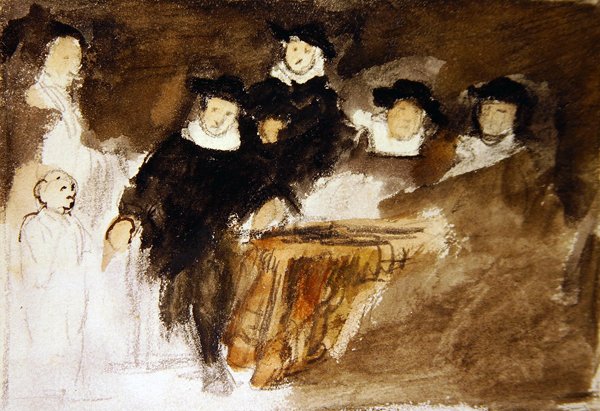 Muisto Bolin maalauksesta (akvarelli paperille) tekijältä David Wilkie