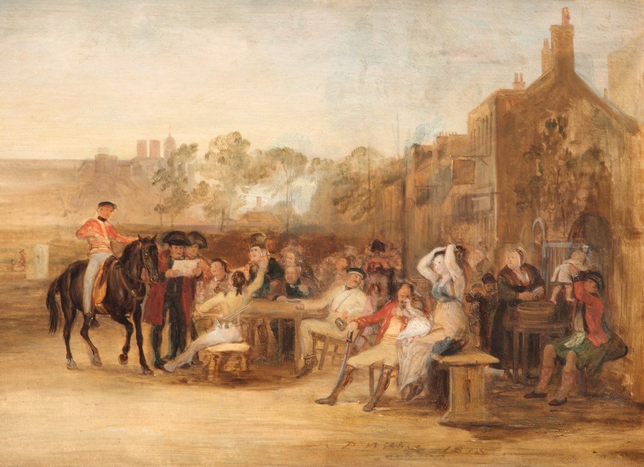 Chelsean eläkeläiset lukevat Waterloon lähetystä, 1819 tekijältä David Wilkie