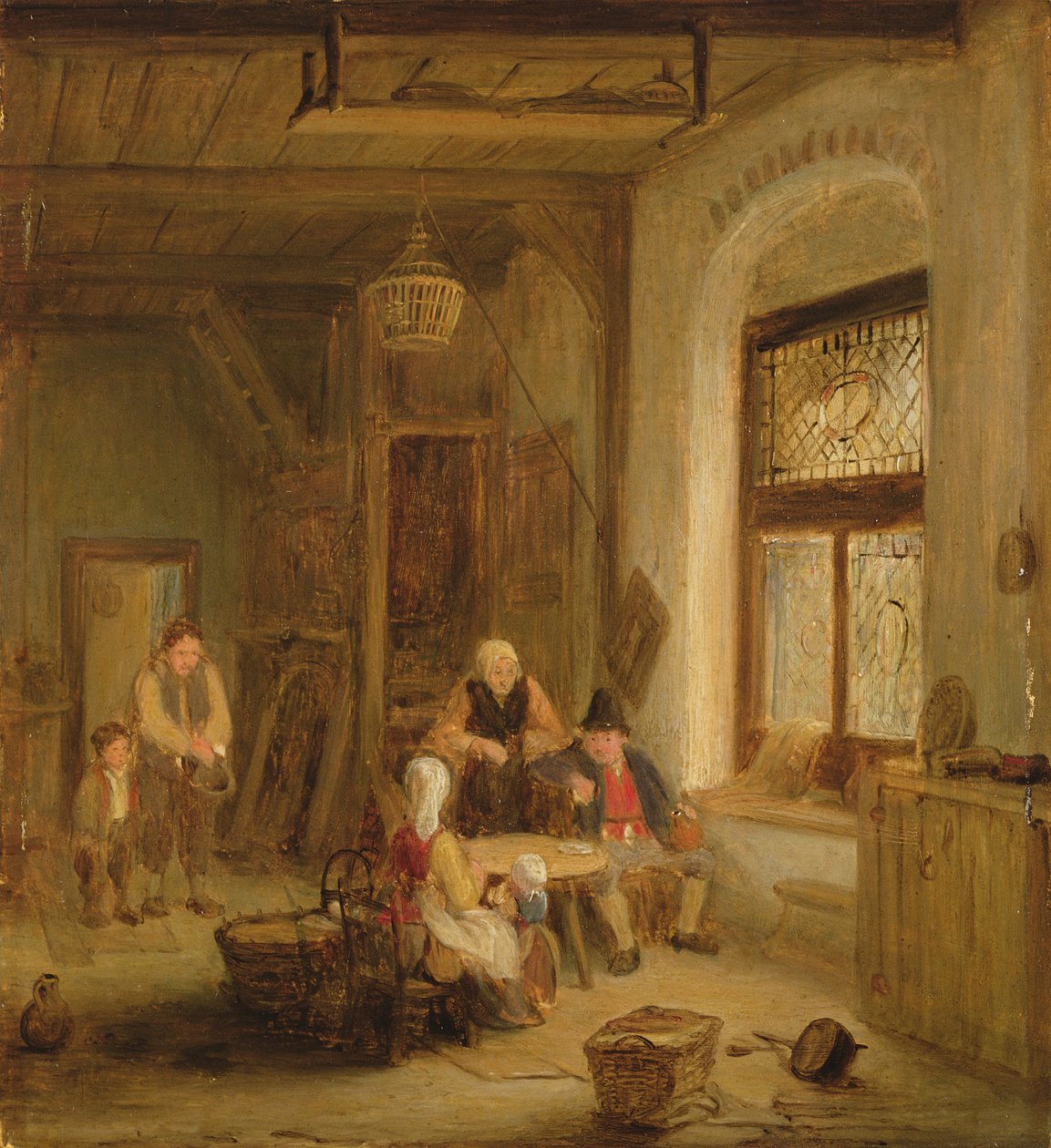 Huonekalut ja erilaiset esineet 1100- ja 1300-luvuilta tekijältä David Wilkie