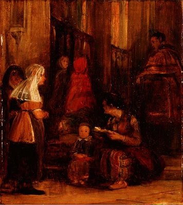 Seitsemän hahmoa kirkossa tekijältä David Wilkie