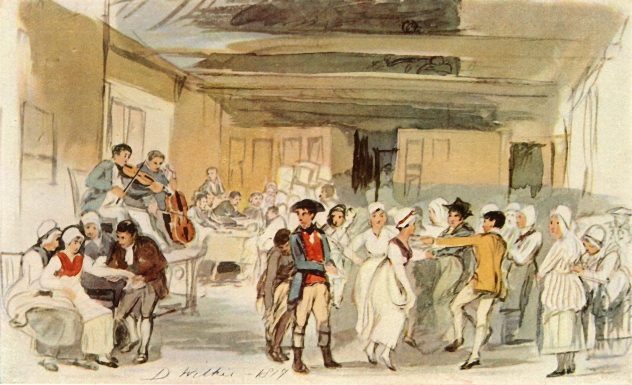 Tutkimus "Penny Weddingille", 1817, 1946. tekijältä David Wilkie