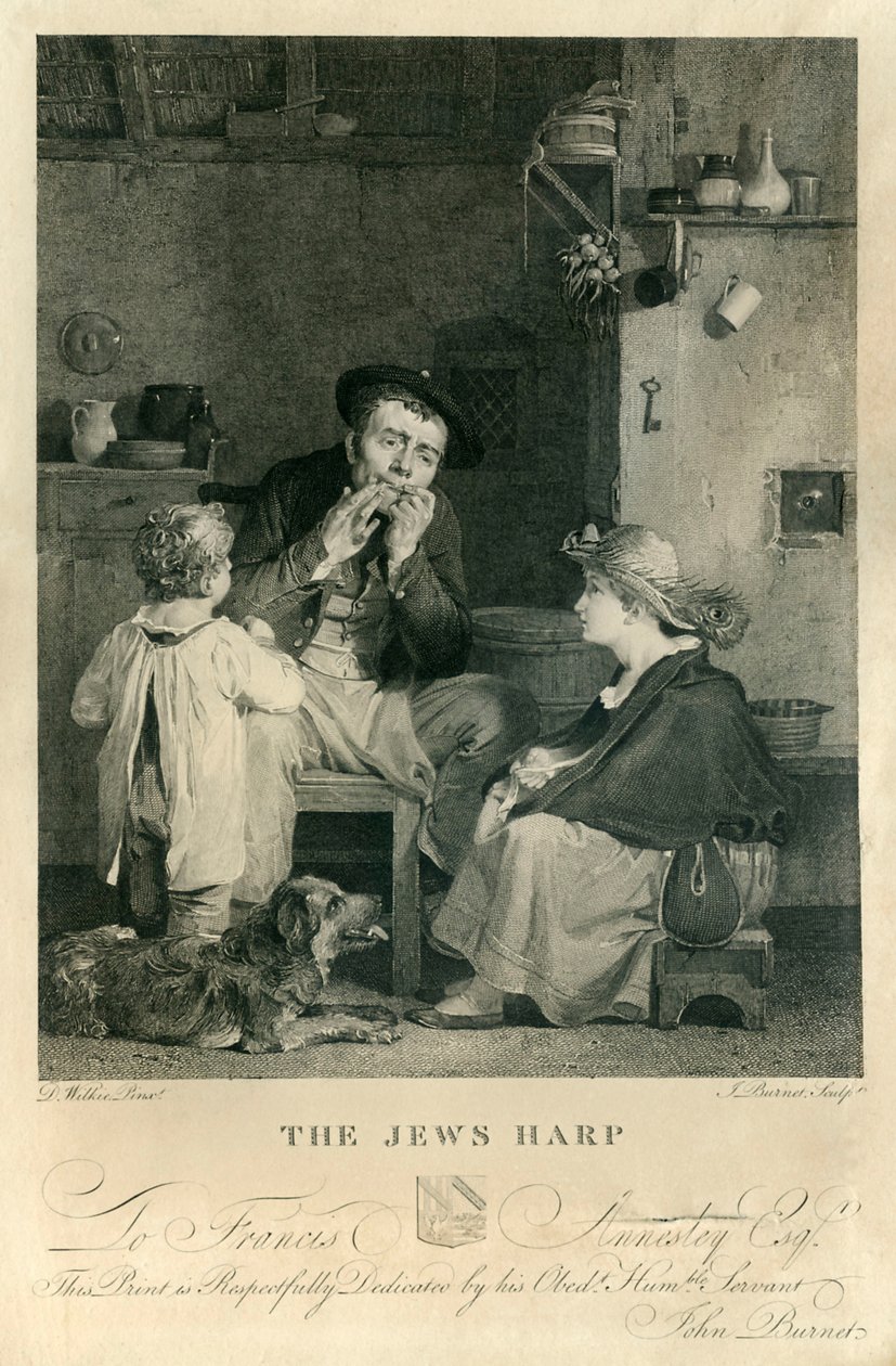 Juutalaisen harppu, litografia L tekijältä David Wilkie