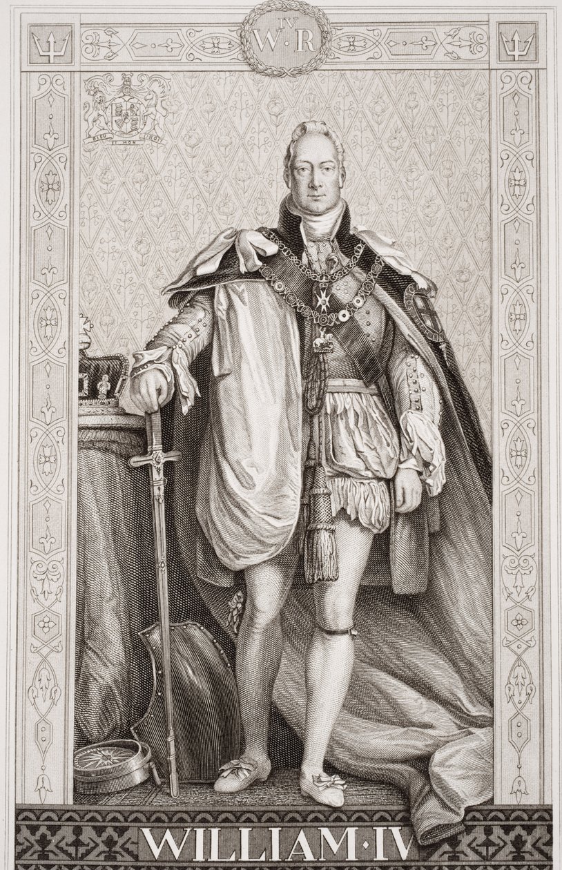 William IV (1765-1837) teoksesta "Englannin ja Skotlannin historian kuvituksia" osa II tekijältä David Wilkie