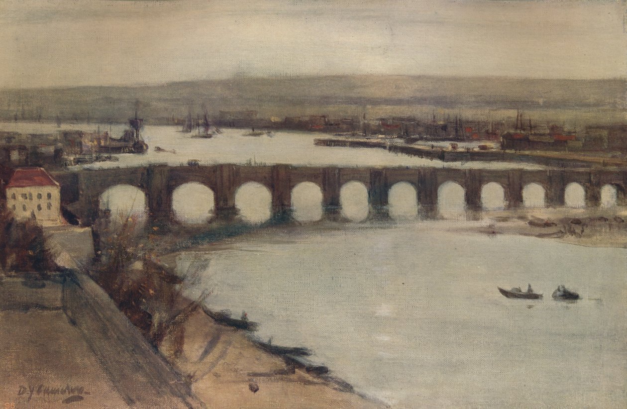 Berwick Bridge, 1912, 1915 tekijältä David Young Cameron