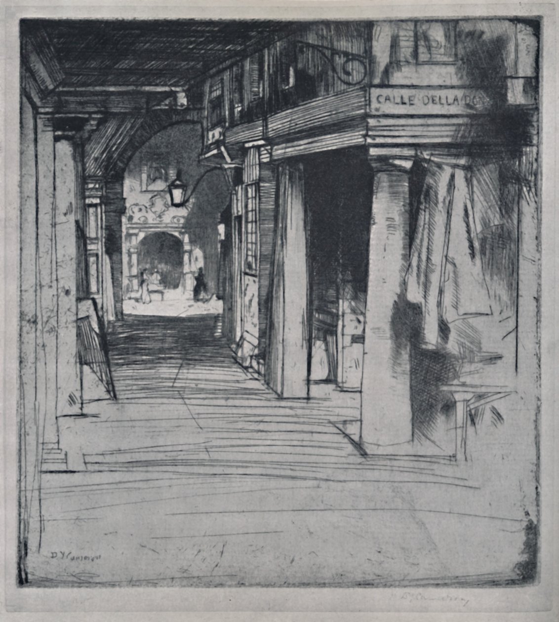 Calle Della Donna, c1900, 1925. tekijältä David Young Cameron