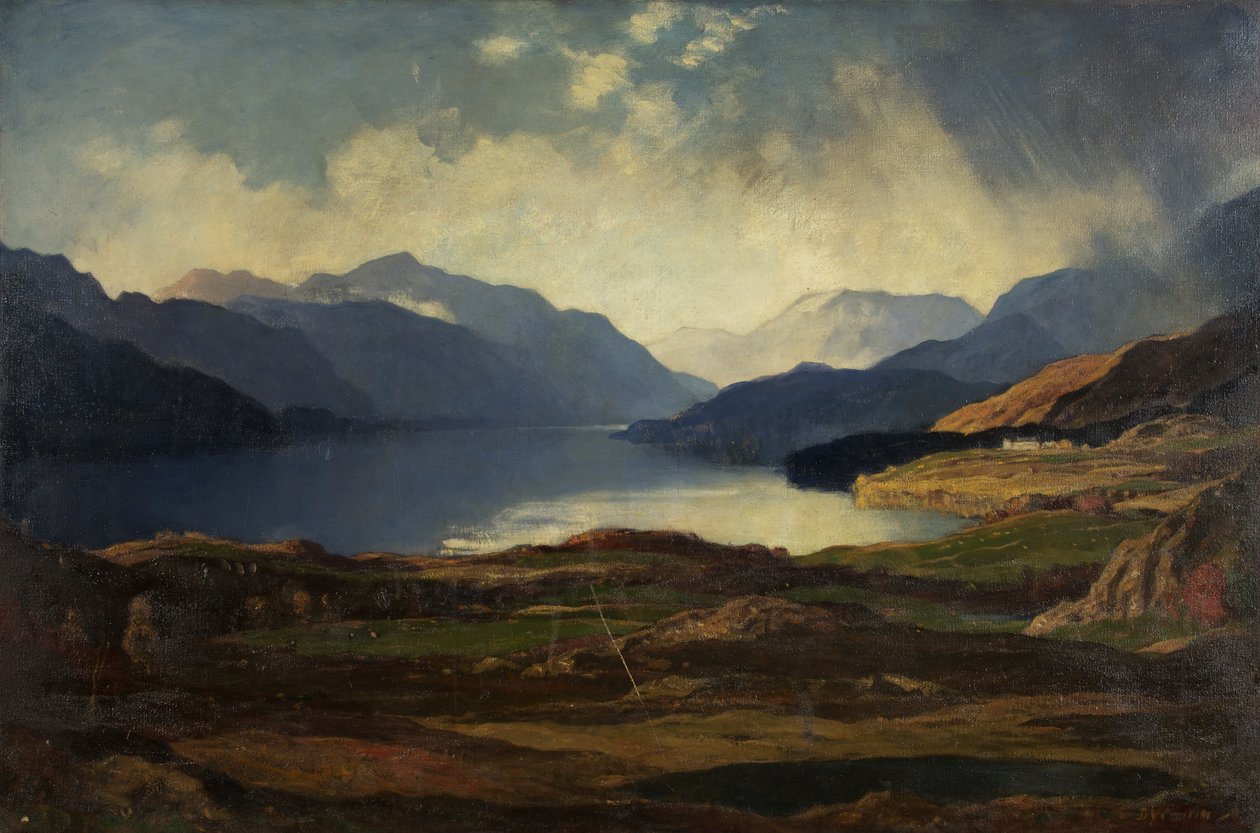 Loch Lomond (öljy kankaalle) tekijältä David Young Cameron