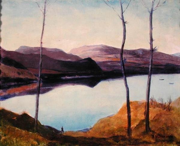 Loch Ness, noin 1910 tekijältä David Young Cameron